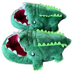 Alligator Slippers 2-3 M Little Kids Boys Girls Toddler Plush House Slippers
